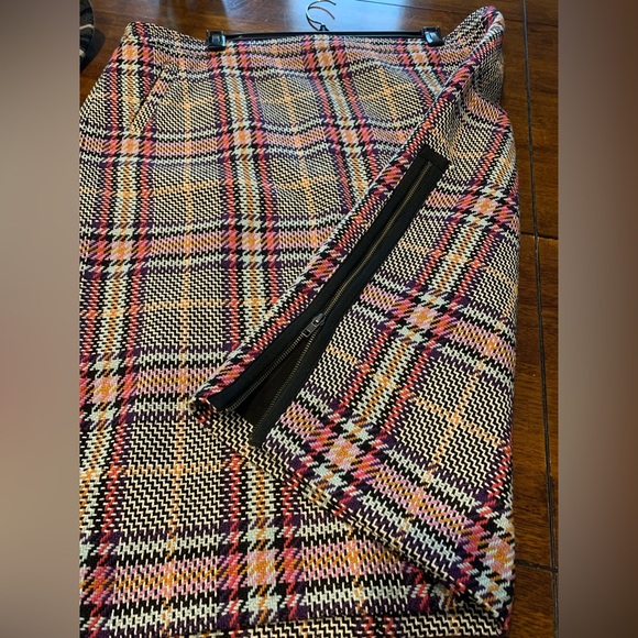 Halogen Tweed Multicolor Plaid Pencil Skirt, Size 20 - Picture 4 of 6